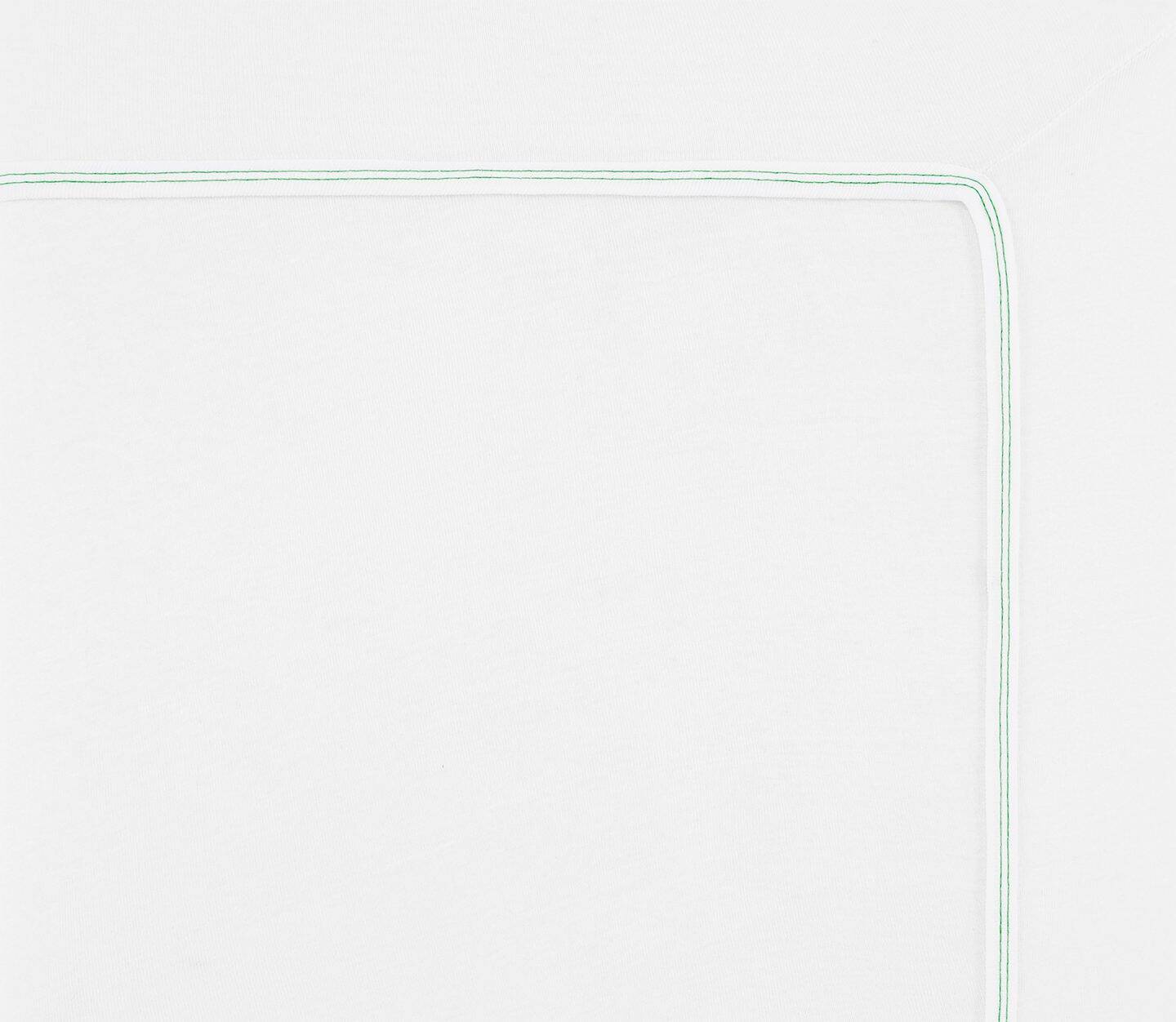 Interlock Knitted Sheets with green thread.